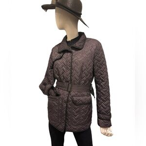 COLE HAAN medium size purple, Thermore EcoDown Quilted Full
Zip Jacket Pockets